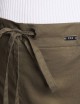 Pantaloni Regular Fit in Popeline Stretch verde