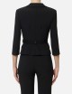 Technical bi-elastic fabric jacket black