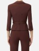 Technical bi-elastic fabric jacket cocoa