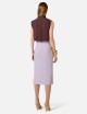 Top in georgette di viscosa cacao