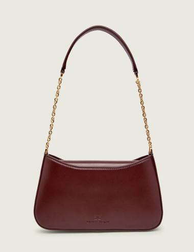 Over-the-shoulder bag with logo detail cacao