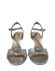 Sandalo Sophie Luxor in pelle metallizzata argento