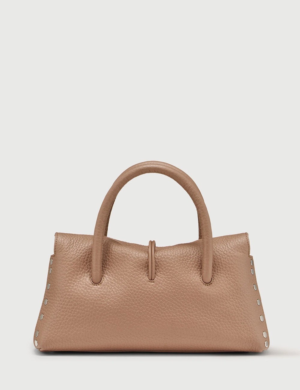 SOTTA® SMALL BAG IN HAMMERED LEATHER IN BROWN RIBOLLA