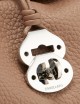 BORSA DOTTA® SMALL IN PELLE MARTELLATA BROWN RIBOLLA