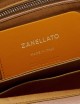 BORSA DOTTA® SMALL IN PELLE MARTELLATA BROWN RIBOLLA