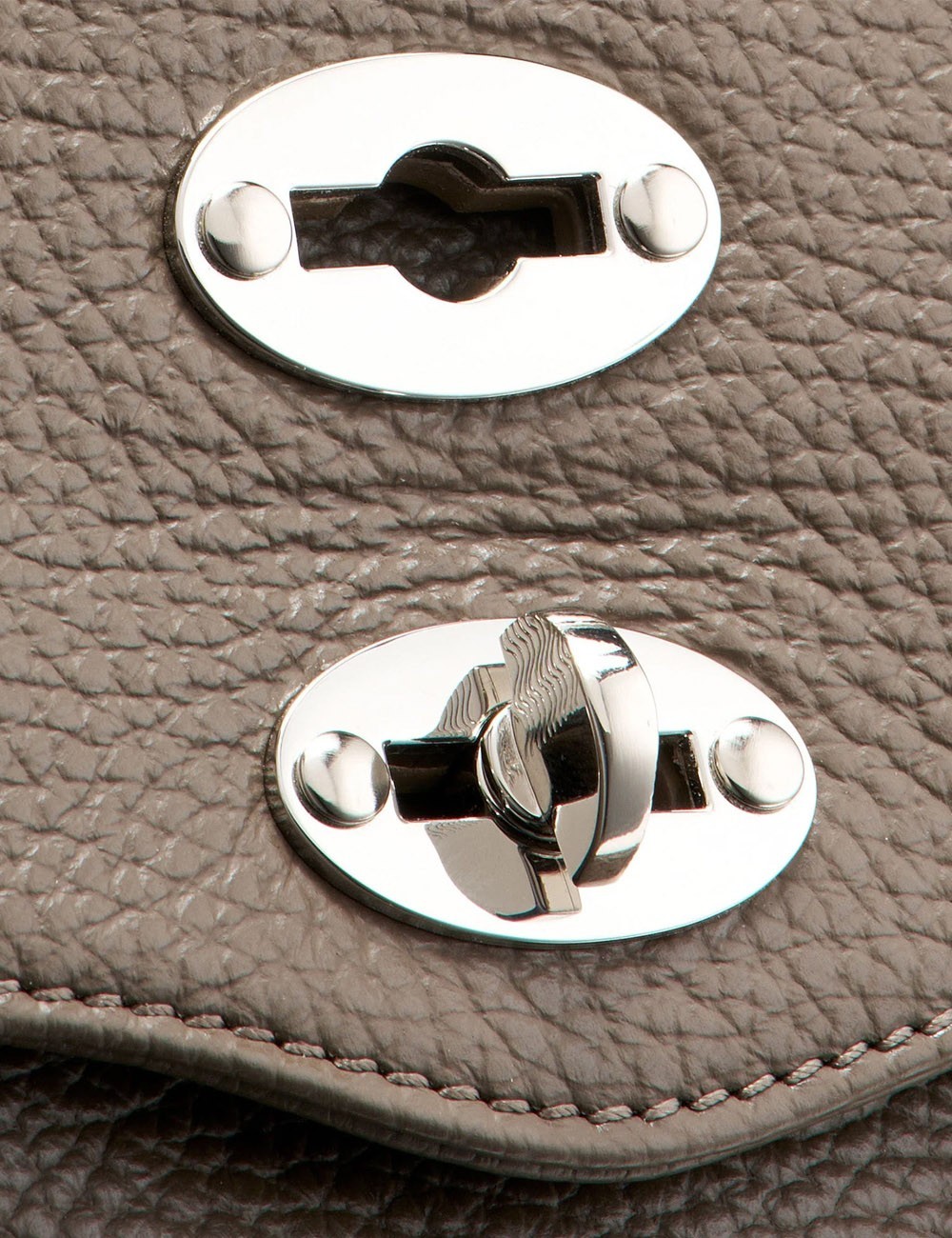 POSTINA® BABY BAG IN HAMMERED LEATHER GREY NOSTALGIA CANAGLIA