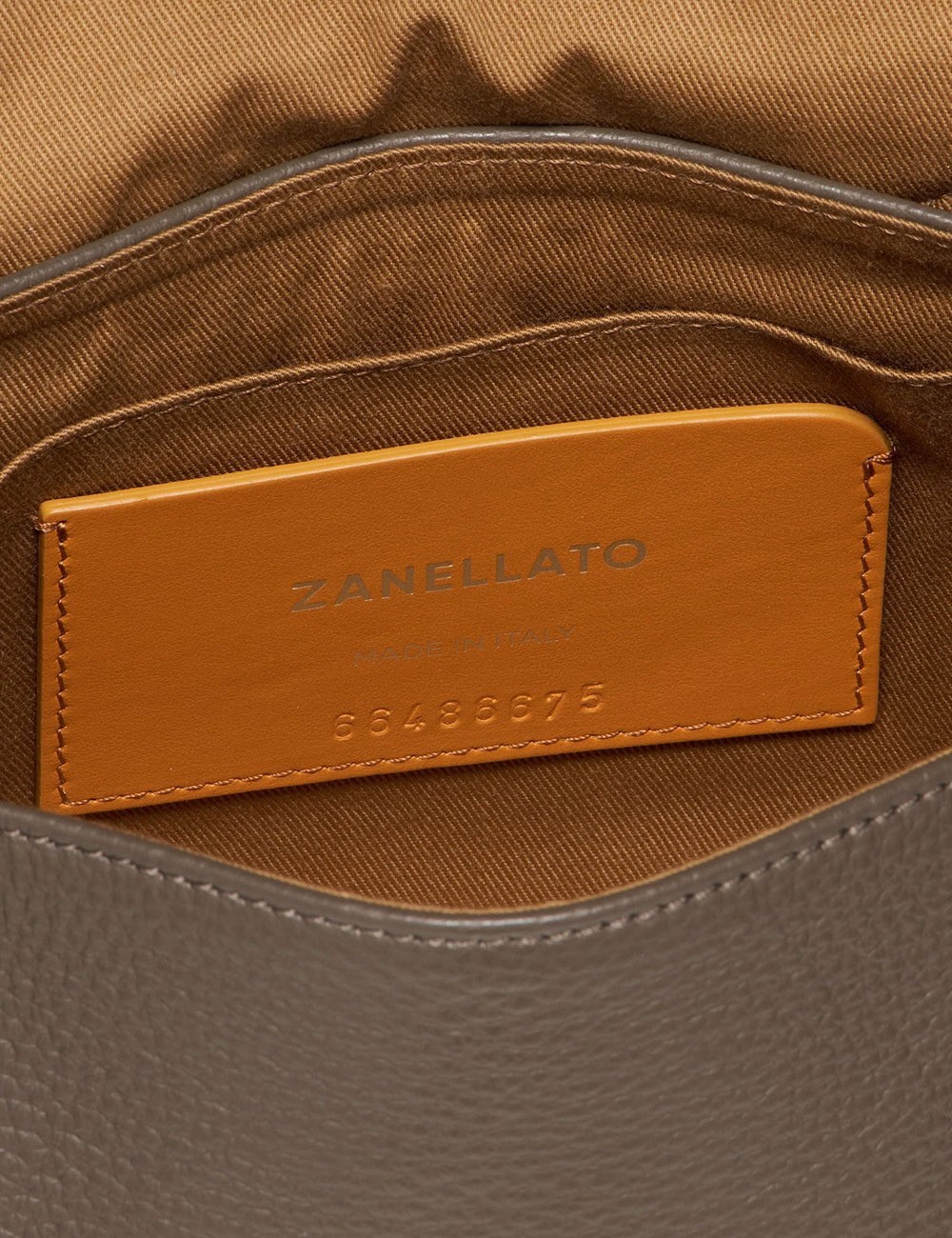 POSTINA® BABY BAG IN HAMMERED LEATHER GREY NOSTALGIA CANAGLIA