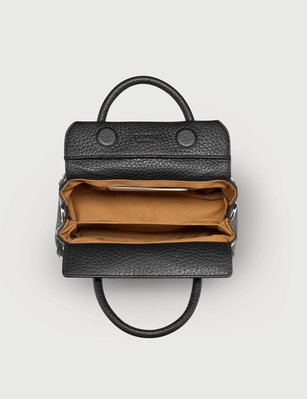 DOTTA® BABY BAG IN HAMMERED LEATHER BLACK