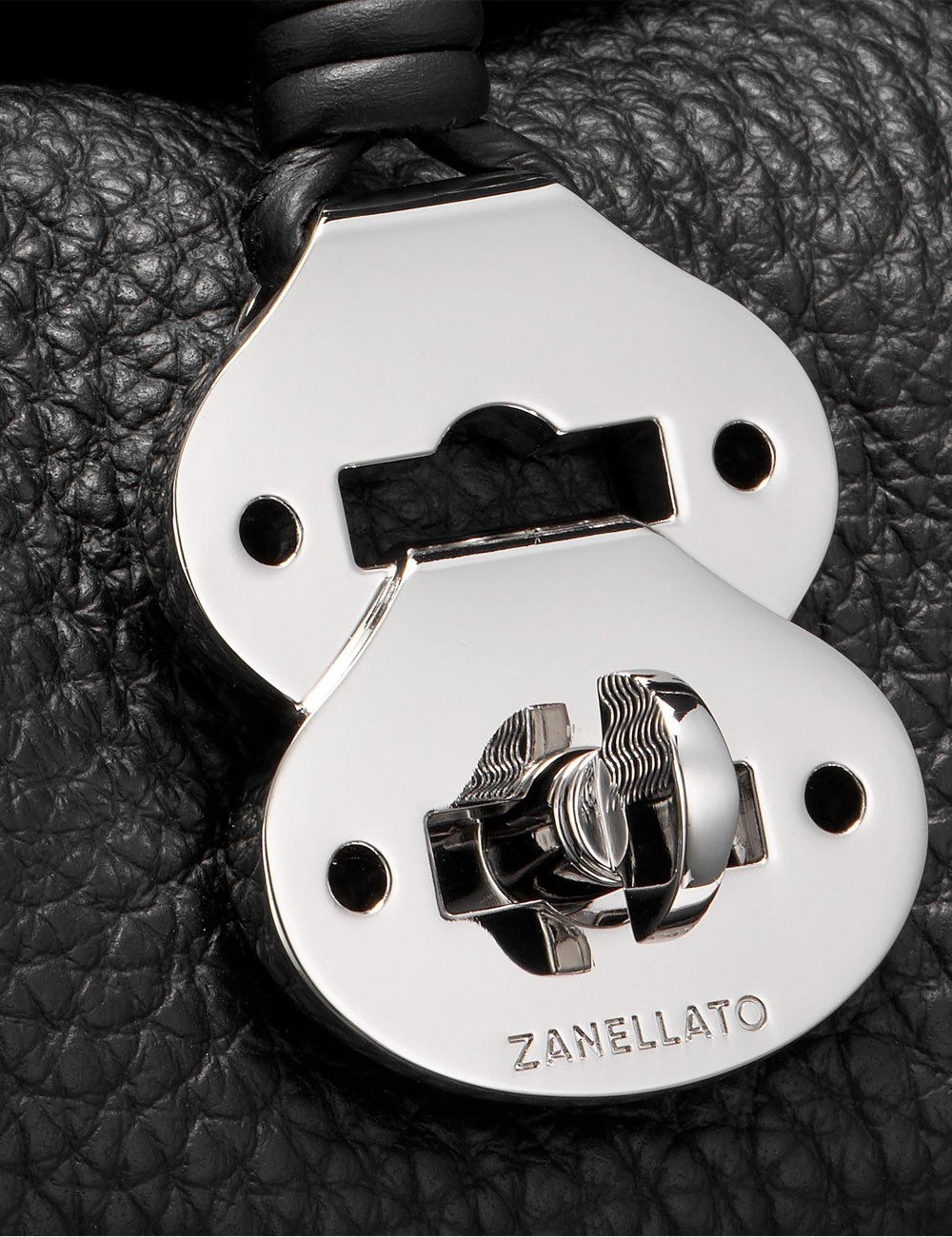 DOTTA® BABY BAG IN HAMMERED LEATHER BLACK