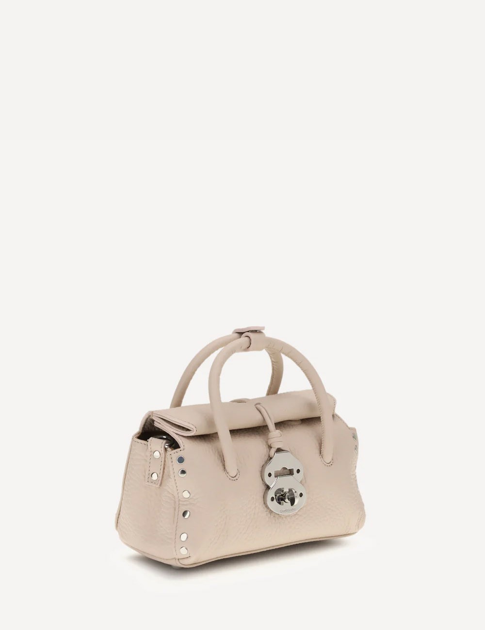 DOTTA® BABY BAG IN HAMMERED LEATHER PINK CALLAS