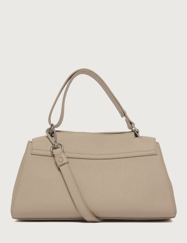 Borsa Sveva Longuette Soft in pelle con tracolla sabbia