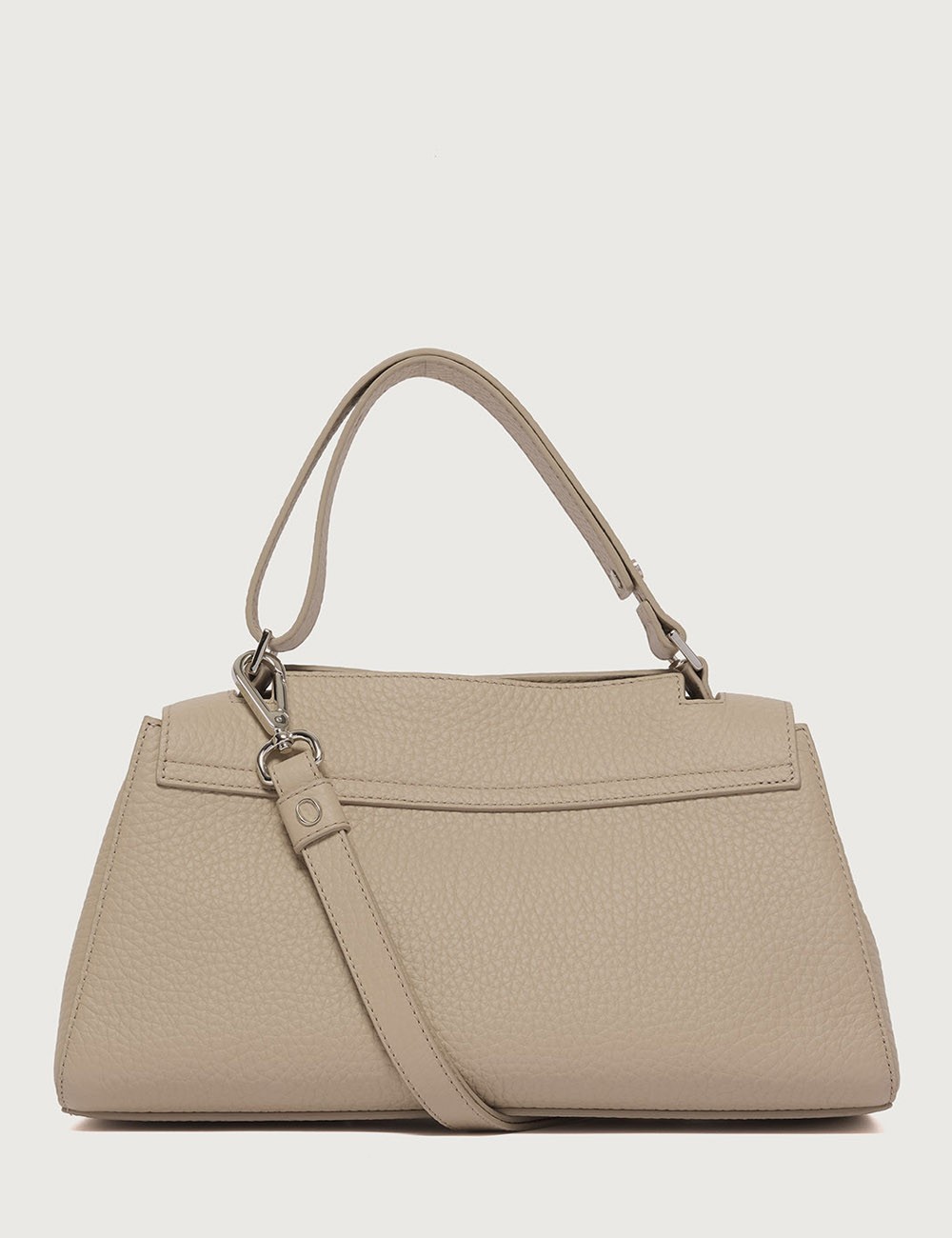 Borsa Sveva Longuette Soft in pelle con tracolla sabbia