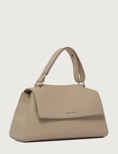 Borsa Sveva Longuette Soft in pelle con tracolla sabbia