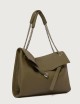 Venus Soft Midi grained leather shoulder bag oasi