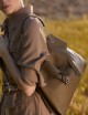 Borsa Venus Soft Midi a spalla in pelle martellata oasi