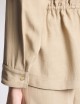 Overshirt in Viscosa e Lino Délavé beige