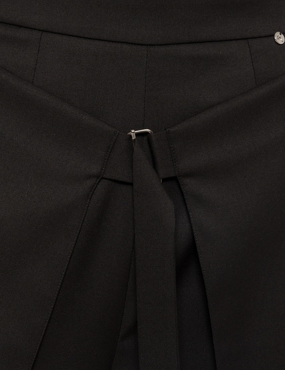 Layered wide-leg pants black