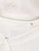 Pantaloni a gamba larga a strati bianco