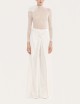 Floral-detail lace bodysuit white