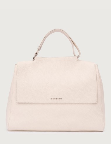 Sveva Soft large leather shoulder bag with strap