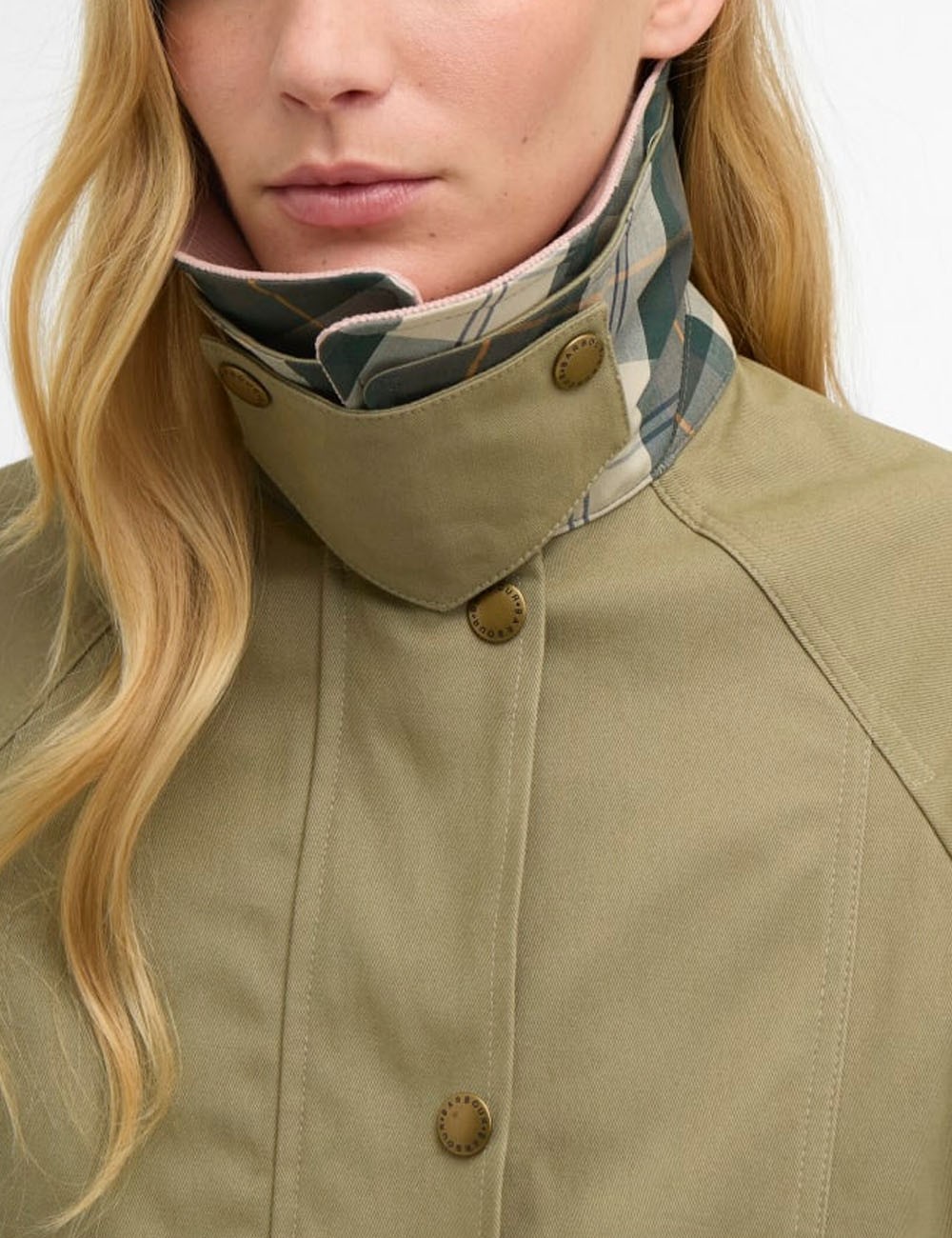 Giacca corta casual Beadnell Bleached Olive / Ancient / Gardenia