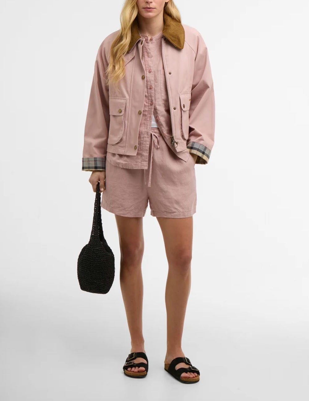 Cropped Beadnell Casual Jacket Gardenia / Dress / Beige