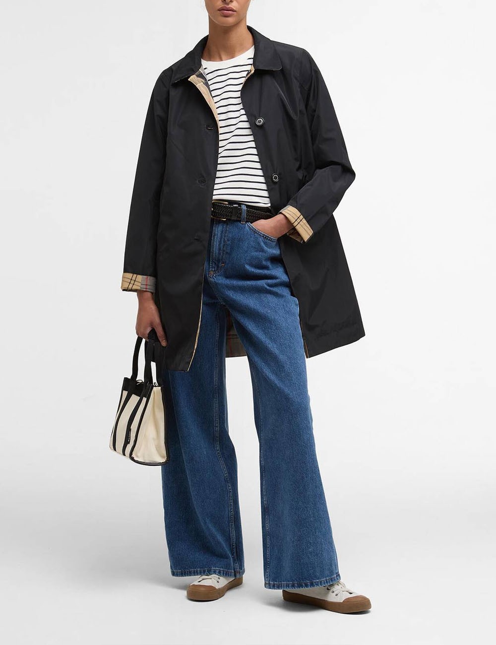 Giacca impermeabile reversibile Babbity Black/Dress Tartan