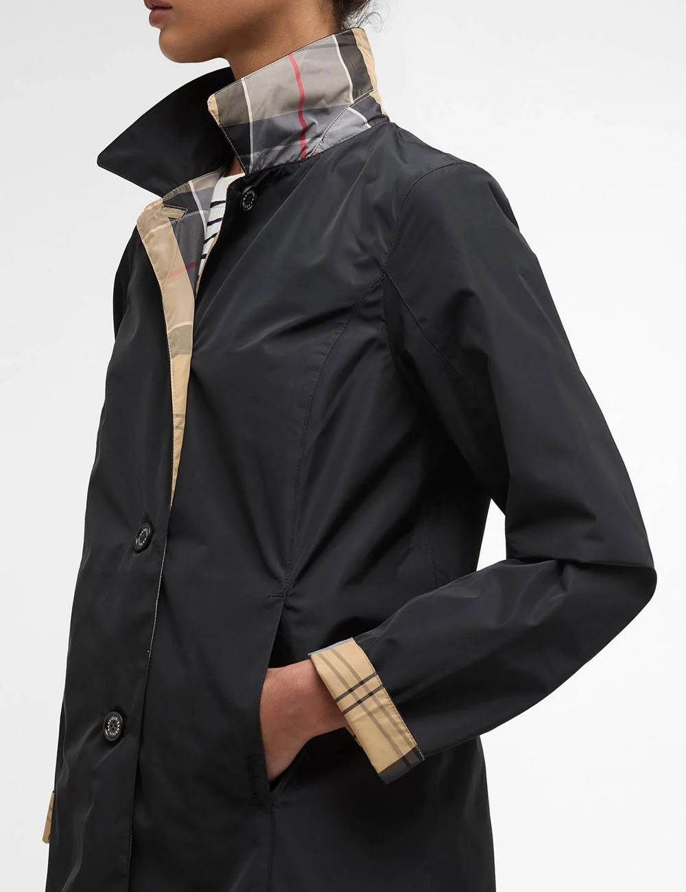 Giacca impermeabile reversibile Babbity Black/Dress Tartan