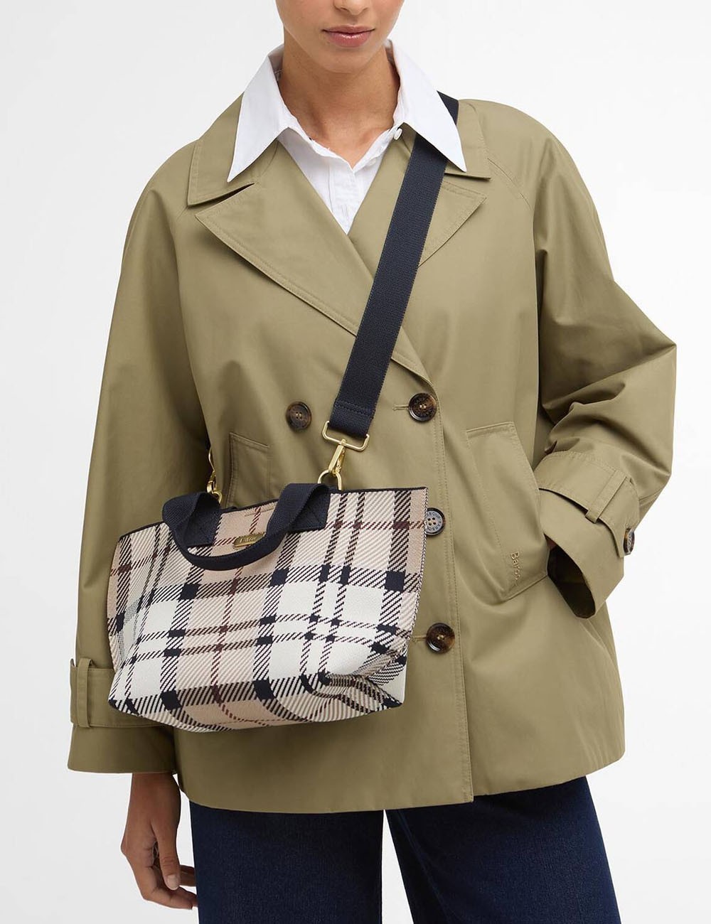 Layla Tartan Mini Tote Bag Rosewood Tartan