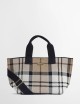 Borsa tote mini in tartan Layla Rosewood Tartan