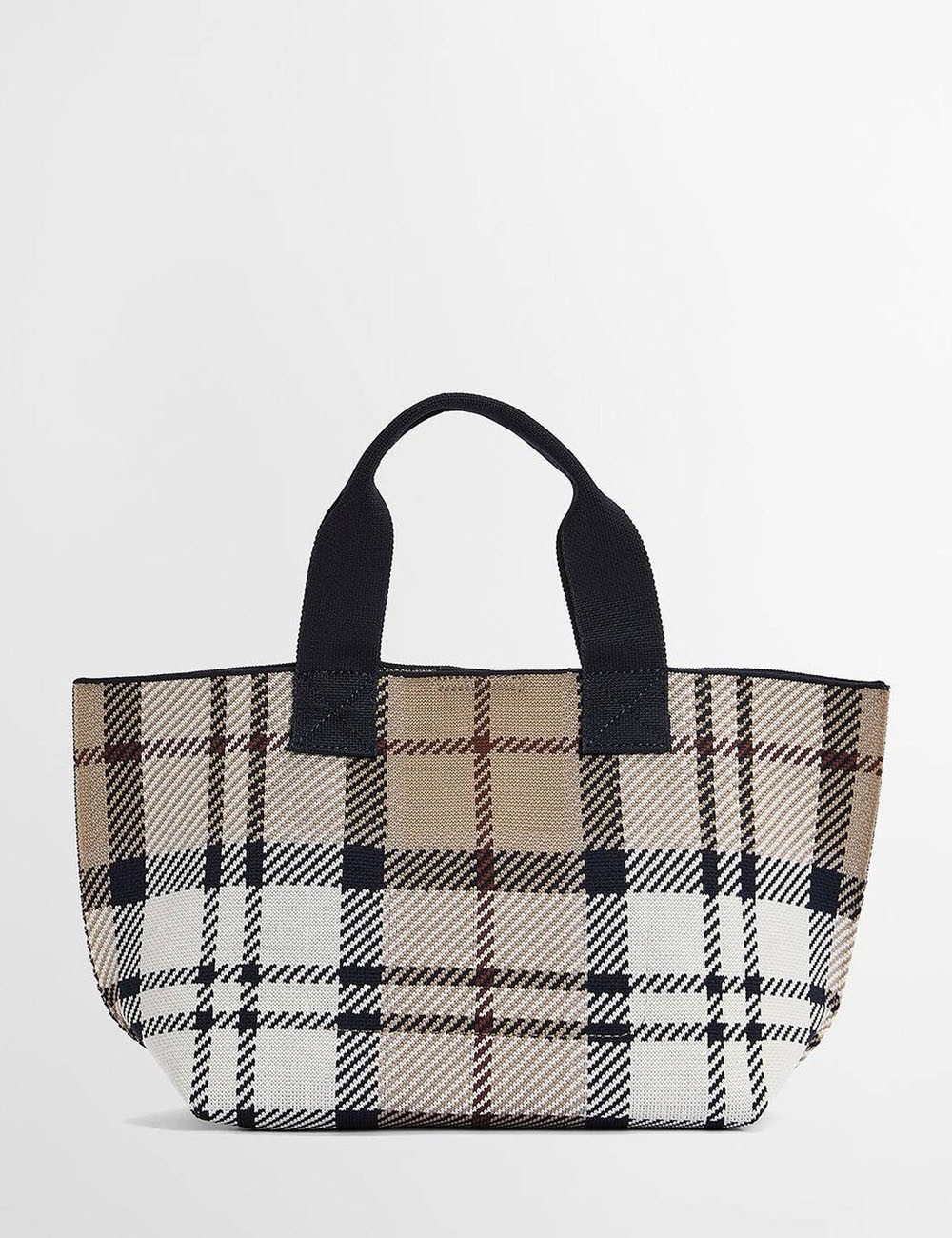 Borsa tote mini in tartan Layla Rosewood Tartan