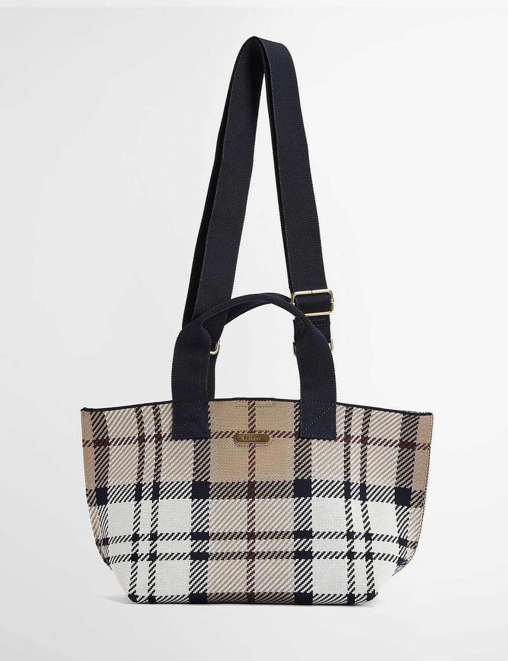 Borsa tote mini in tartan Layla Rosewood Tartan