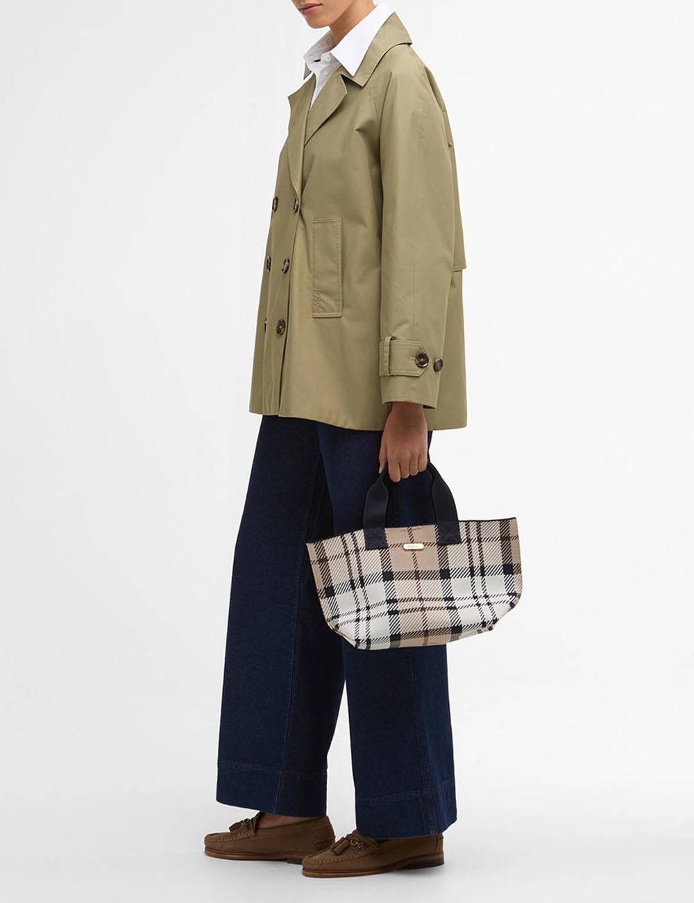 Layla Tartan Mini Tote Bag Rosewood Tartan