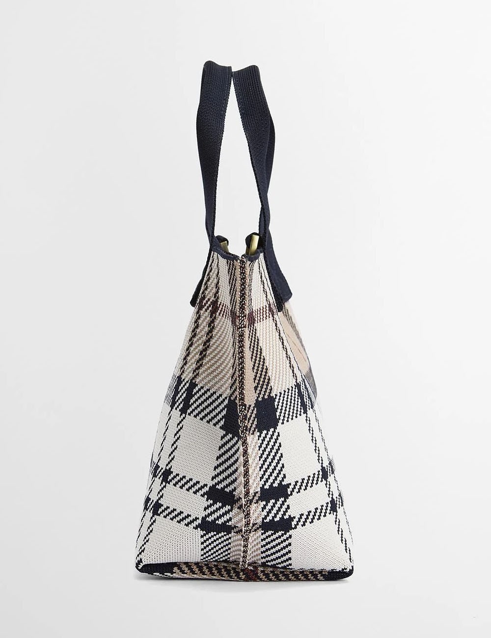 Borsa tote mini in tartan Layla Rosewood Tartan