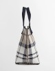 Layla Tartan Mini Tote Bag Rosewood Tartan
