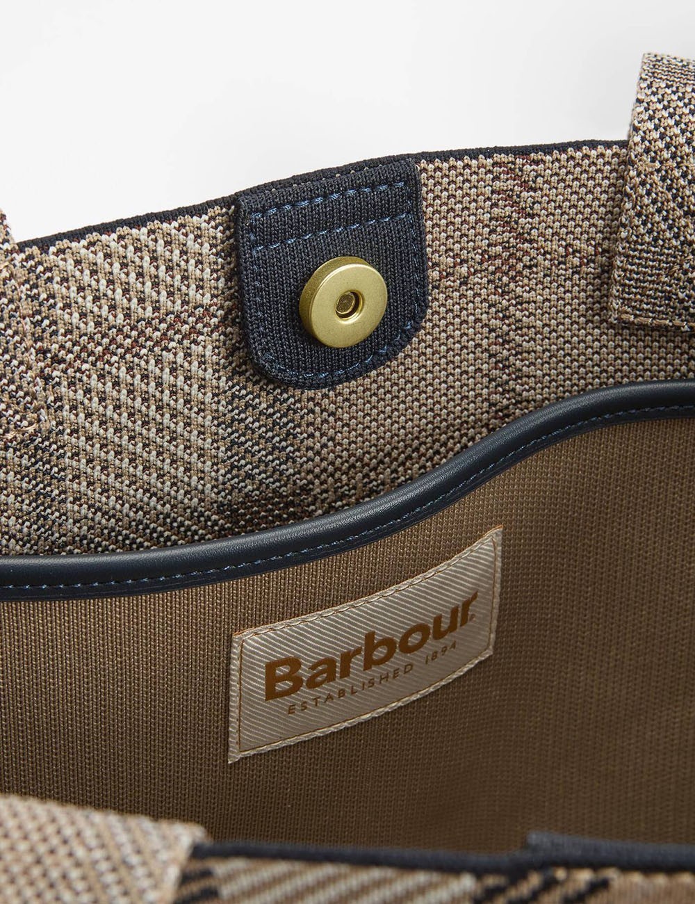 Shopper in tartan Layla Rosewood Tartan