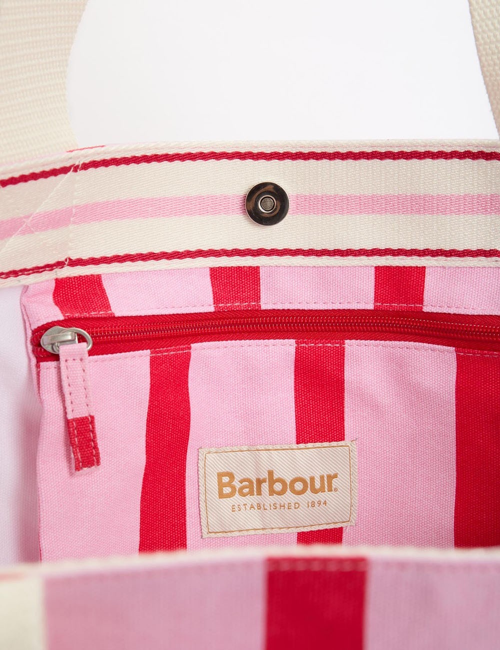 Borsa tote Emily con motivo a righe Cherry Blossom