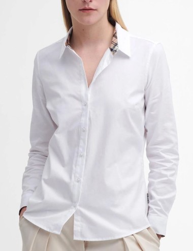 Derwent Regular Long-Sleeved Shirt White-Hessian Tartan