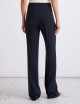 Pantalone leggermente flare in cady blu