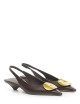 Slingback BARON in pelle marrone