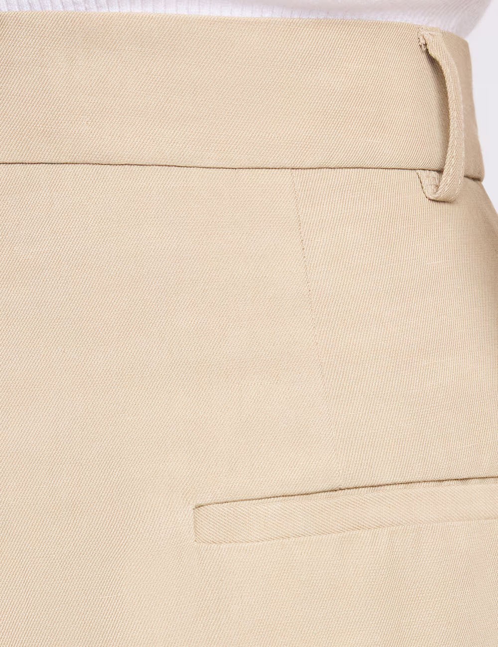 Pantaloni Regular Fit in Gabardine beige