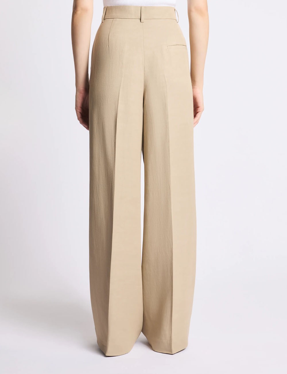 Pantaloni Regular Fit in Gabardine beige