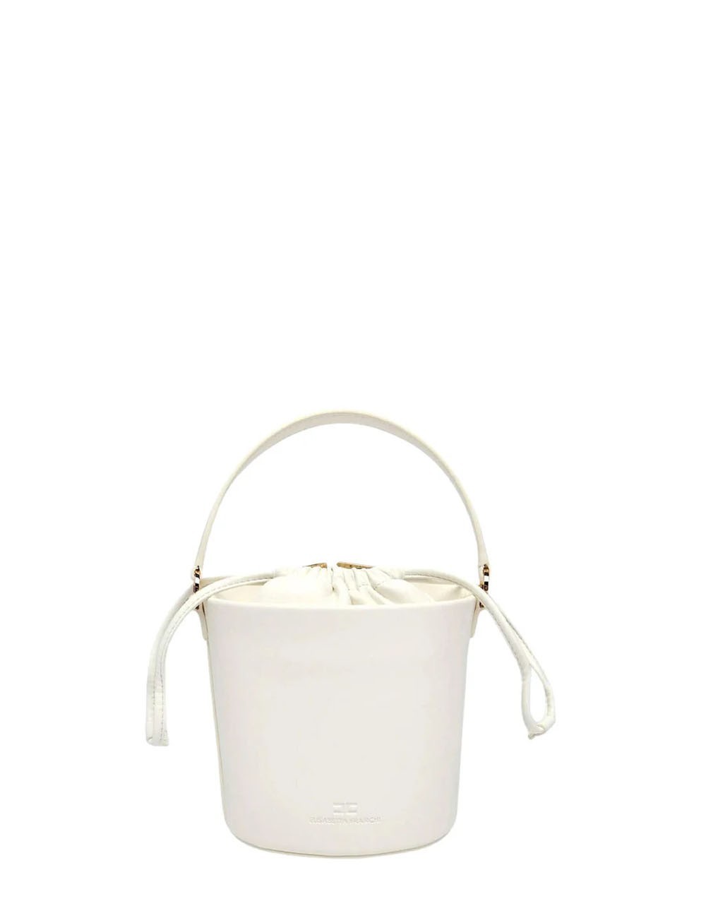 Bucket bag with logo detail ivory