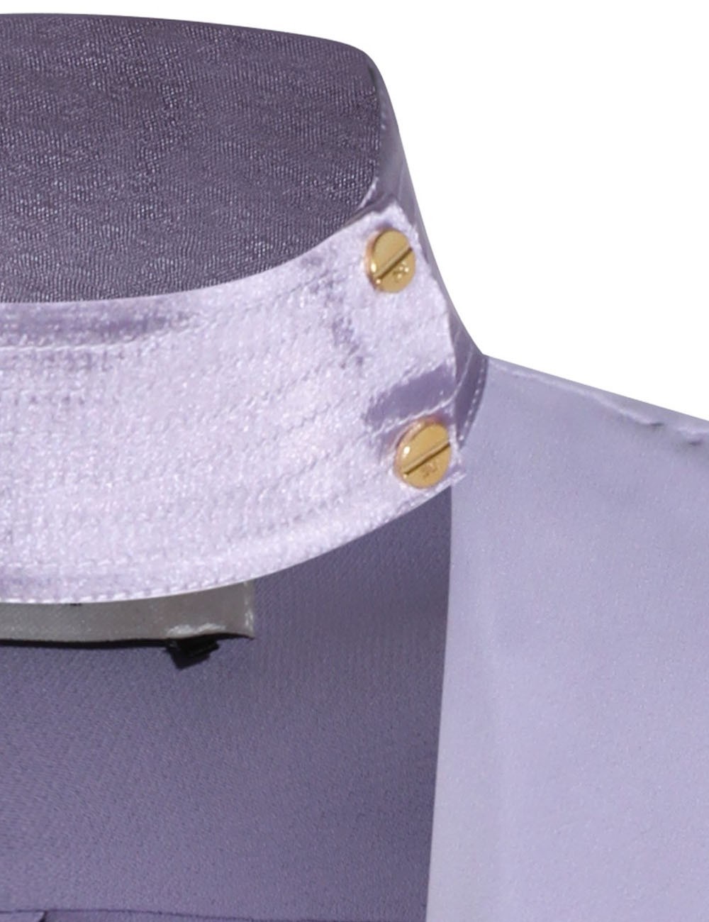 Top in georgette di viscosa lillà