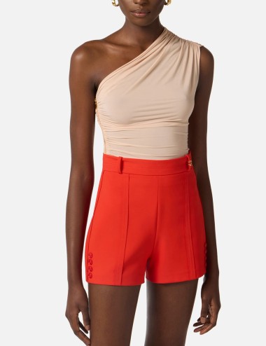 Top in jersey fabric nude