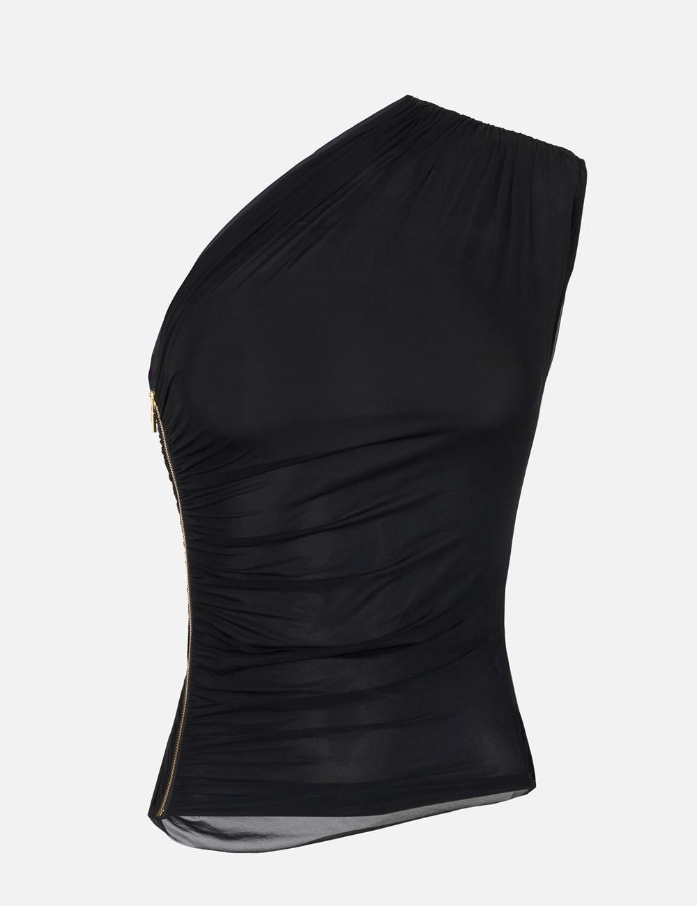 Top in jersey fabric black