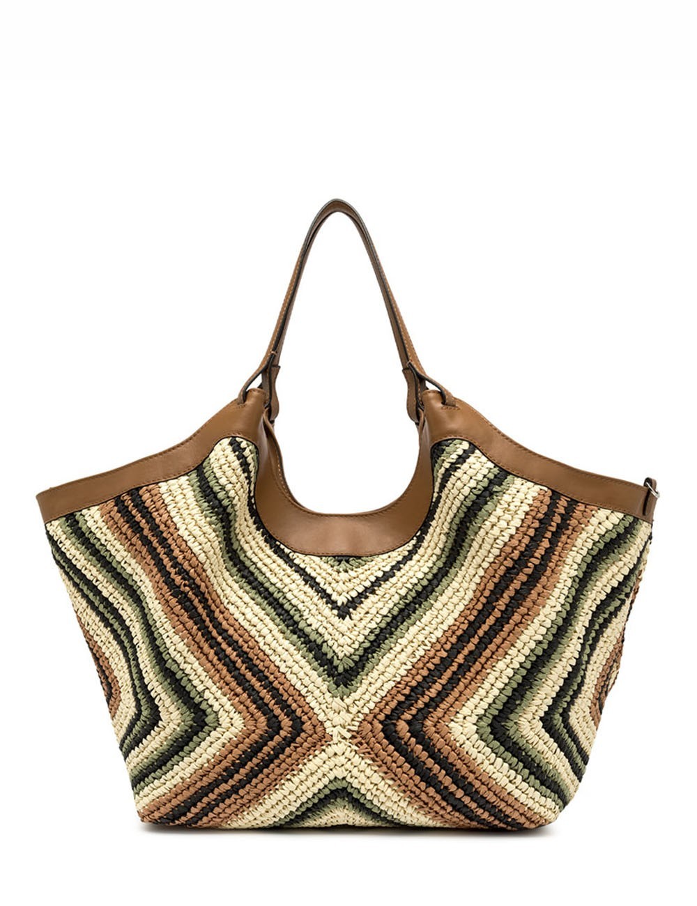 Dua shoulder bag woven straw willow