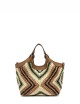 Dua medium shoulder bag woven straw willow