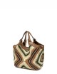 Borsa a spalla media DUA paglia intrecciata Willow