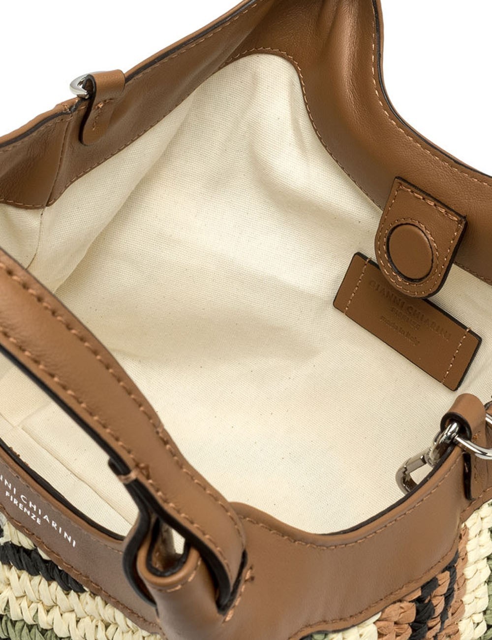 Borsa a spalla media DUA paglia intrecciata Willow